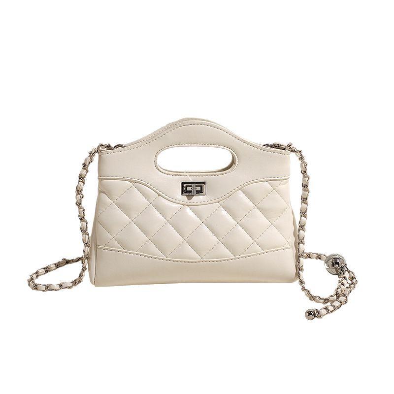 2025 New Women's Shoulder Messenger Bag Ins Korean Version of Xiaoxiangfeng Chain Hand Bag Fashionable Versatile Women's Bag