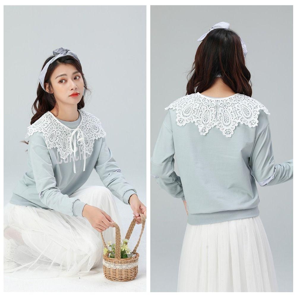 Lace Hollow Collar Detachable Shawl Decoration New Fake Collar Women