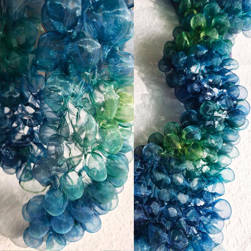 Перспективная ткань из сетчатой ткани с пузырьками сирсакера для шитья своими руками, свадебного платья, сценического костюма, фонового декора, пышная 3D кружевная ткань