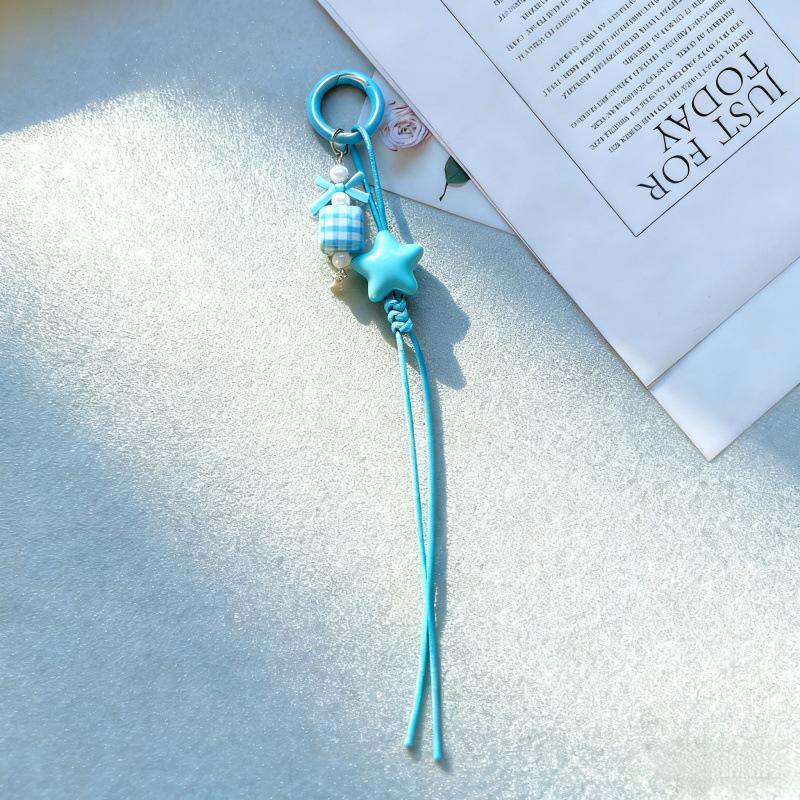 Набор для изготовления макраме-брелока-звезды: Милые бисерные украшения и аксессуары-брелоки для телефона