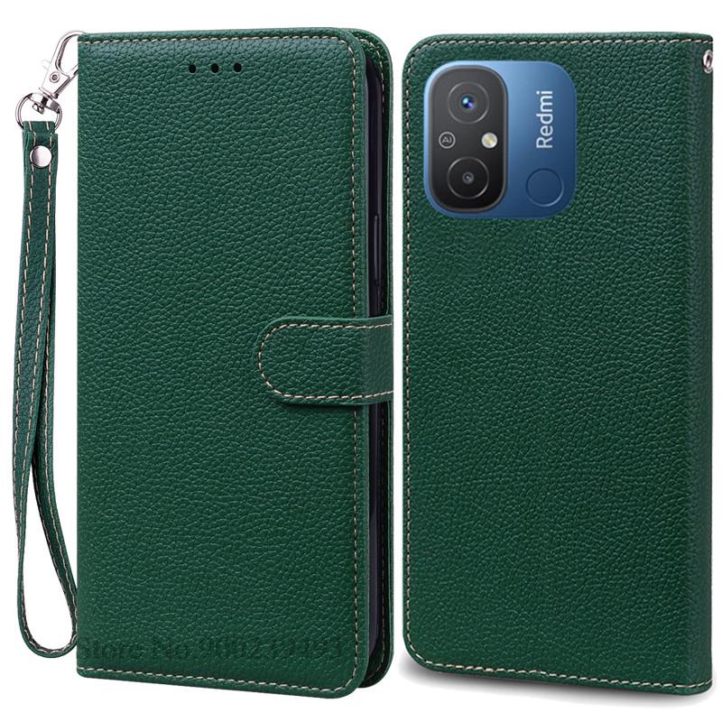 Чехол для Redmi 12C Мягкий силиконовый кожаный чехол-книжка для кошелька для Xiaomi Redmi 12C Чехол для телефона Redmi12C Redmi 12 C Fundas Coque