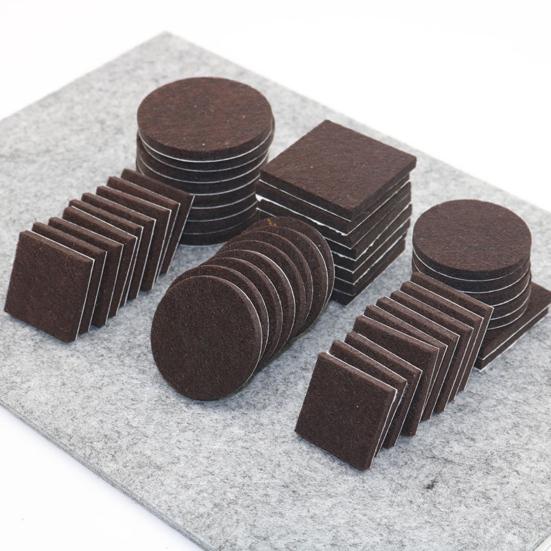 18/32/50 Pcs Furniture Pads Cuttable Felt Anti-slip Floor Protector for Chairs And Table Protects Floors Furniture Foot Pads for Bedroom Living Room