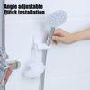 Настенный кронштейн для душа с регулируемым углом наклона, простая установка, универсальный самоклеящийся кронштейн для душевой лейки с крючком