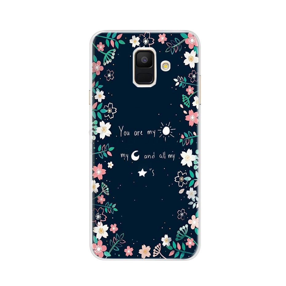 Чехол для Samsung Galaxy A6 2018 Прозрачный Мультяшный Мягкий ТПУ Силиконовый Чехлы для Телефона Задняя Крышка для Samsung Galaxy A6 A 6 Plus 2018