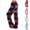 Ayollar pijama shimlari Pijama kiyimlari Kundalik torli elastik bel shimlari Rahat tekis yoga bo'sh shimlar