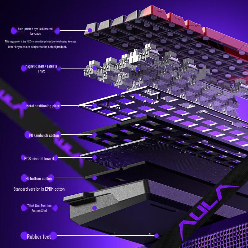 Игровая клавиатура AULA HERO 68HE с магнитными переключателями
