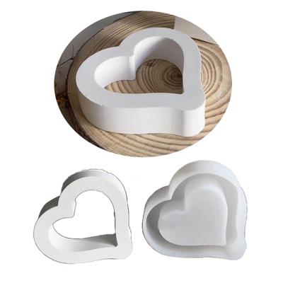 Формы из смолы в форме сердца Love Heart, полые силиконовые формы Love Hear, самодельные украшения из эпоксидной смолы, отливки, украшения