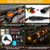 Car Front Grille LED Lights  Raptor Style Lights for 2016-up Toyota Tacoma Front Grille Decorative Lighting Warning Lights DRL