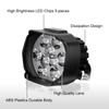 2Pcs Motorcycle Leds External Light 6000K IP68 Waterproof Electric Vehicle Scooter Headlight Driving Fog Lamp