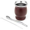 Clean Stainless Steel Double-Wall Mate Tea Cup Yerba Mate Cup Bombilla Straw Yerba Mate Gourd Set