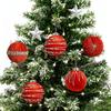 12Pcs Velvet Christmas Ball Ornaments Flocked Xmas Balls Shatterproof Plastic Balls Hanging Ornament for Xmas Wedding Party