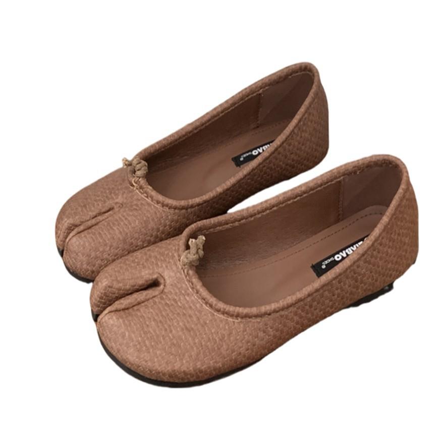 Flat-soled Pig's Feet Single Shoes Sub-toed Pig's Trotters Shoes Women's 2025 Summer New Soft-soled Lazy One-pedal Women's Shoes Casual Shoes