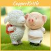 Cute Resin Pig And Lamb Ornament With Resin Craft For Collectors And Giving Gift