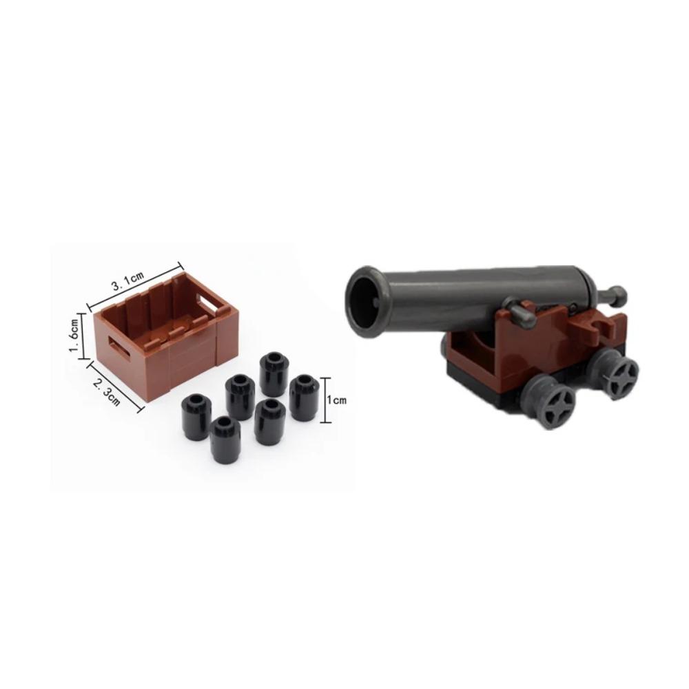 MOC Военные Строительные Блоки Фигурка Солдат Наполеоновских Войн Аксессуары Оружие Пушка Мешок с Песком Армия Пират Мини Кирпичик подарок X003 Сделай Сам