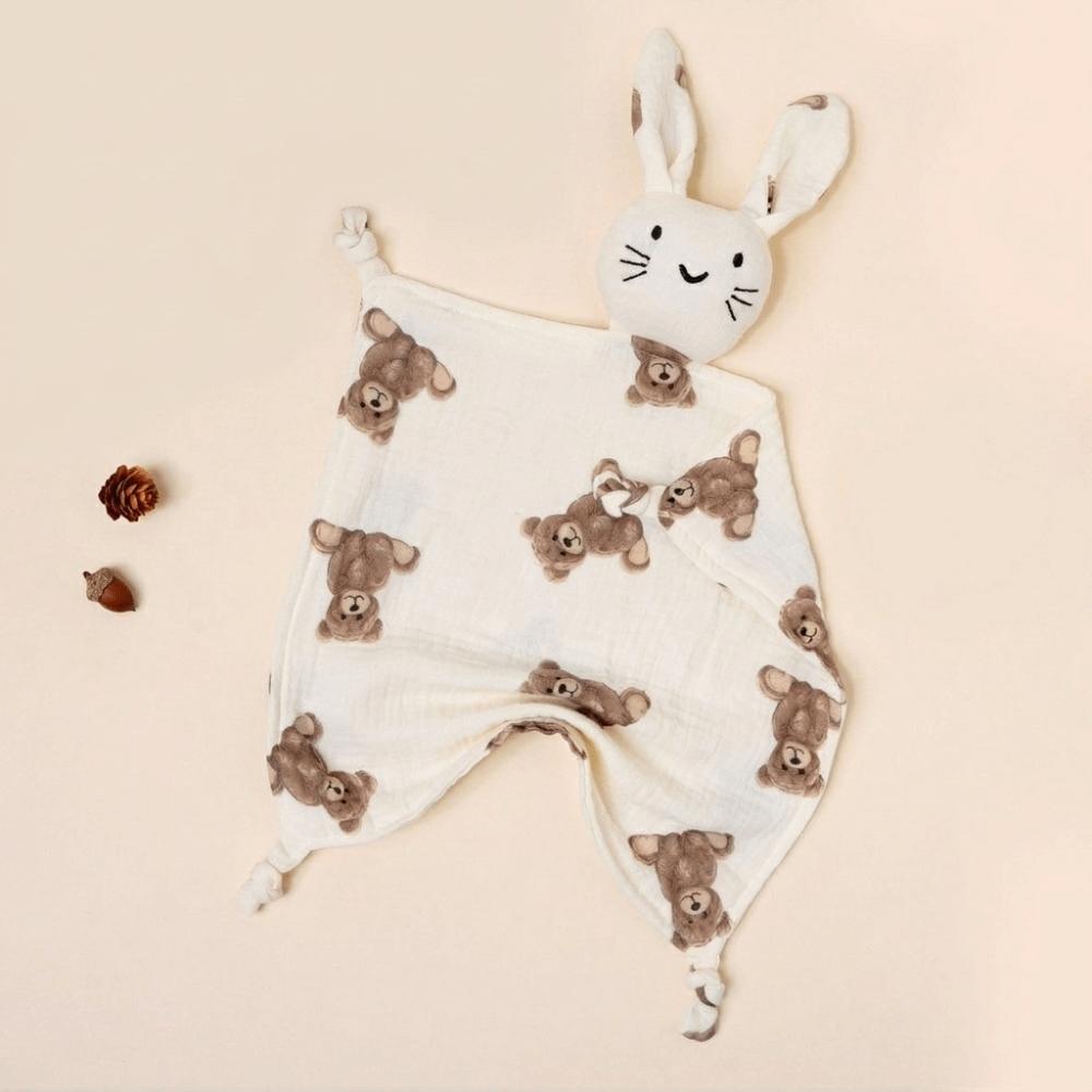 Cotton Security Blanket Double Layer Baby Lovey Cute Soothing Towel Nursery Comfort