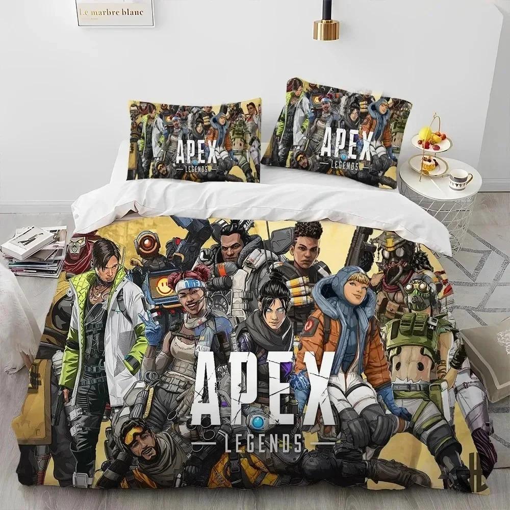 A-Apex Legends Игровой Мультяшный Комплект Постельного Белья Спальня Мягкие Современные Покрывала Удобное Пододеяльник Чехол для Одеяла и Наволочка