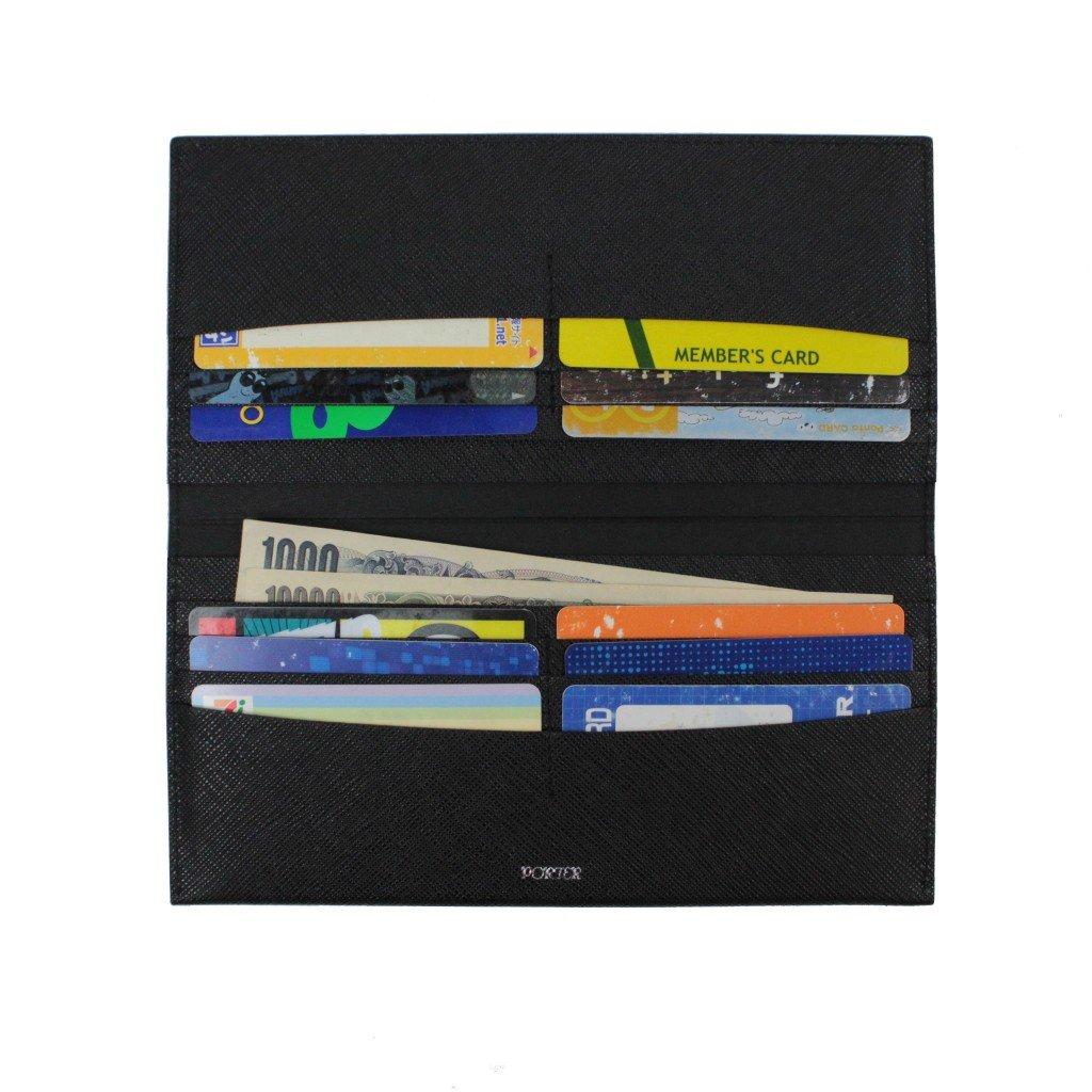 Porter GLUE Long Wallet Without Coin Purse [Porter] 079-02932 (Orange/23)