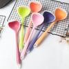 1Pc Colorful Translucent Silicone Spoon Nonstick Anti High-Temperature Soup Scoup Cooking Tools Kitchen Supplies
