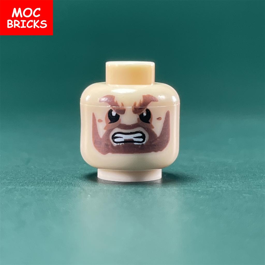 10 шт. Детали MOC Лица Мальчиков и Девочек Фигурка Голова Выражение Лица Образовательные Строительные Блоки Игрушки для детей подарок