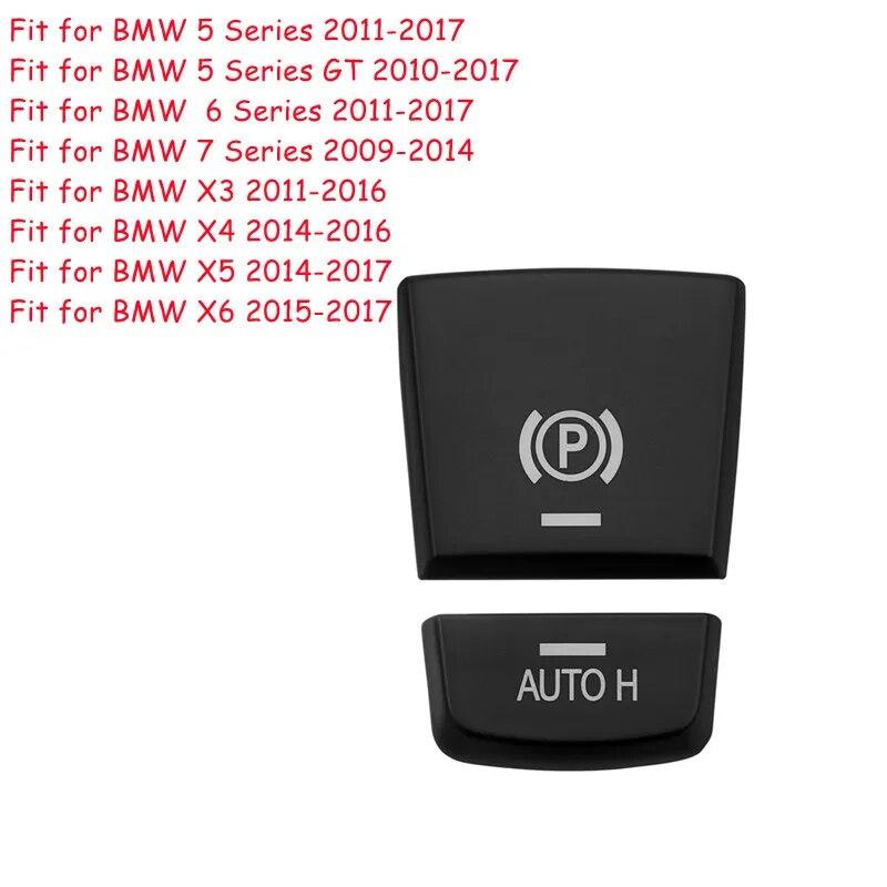 ABS Car Interior Button Covers Stickers Fit For BMW 5 5GT 6 7 Series F10 F07 F06 F20 F30 F32 F01 F02 F25 F26 Auto Accessories