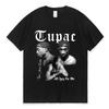 Rapper Tupac Tops Hip Hop Streetwear Vintage Y2k Tops Fashion Tshirt Print T Shirt Unisex Harajuku Casual Loose Tees Unisex