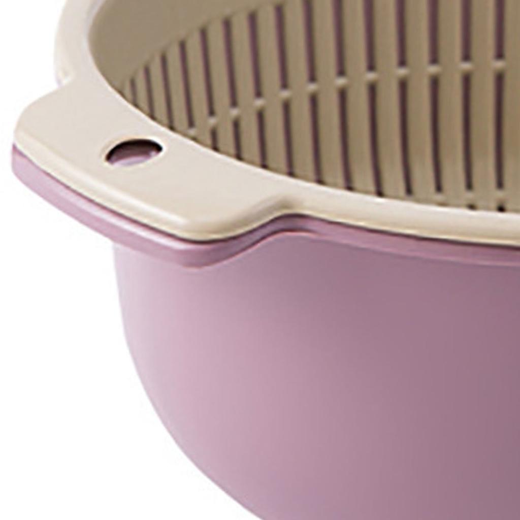 Кухонный дуршлаг, набор мисок, двухслойный пластик, корзина для мытья фруктов и овощей, сливные миски