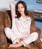 Пижамы Шелковые пижамы Шелковые пижамы Шелковые пижамы Пижамы женские Шелковые пижамы женские [Подарки Brilliance] женские женские (L, Розовый) PJ_2558