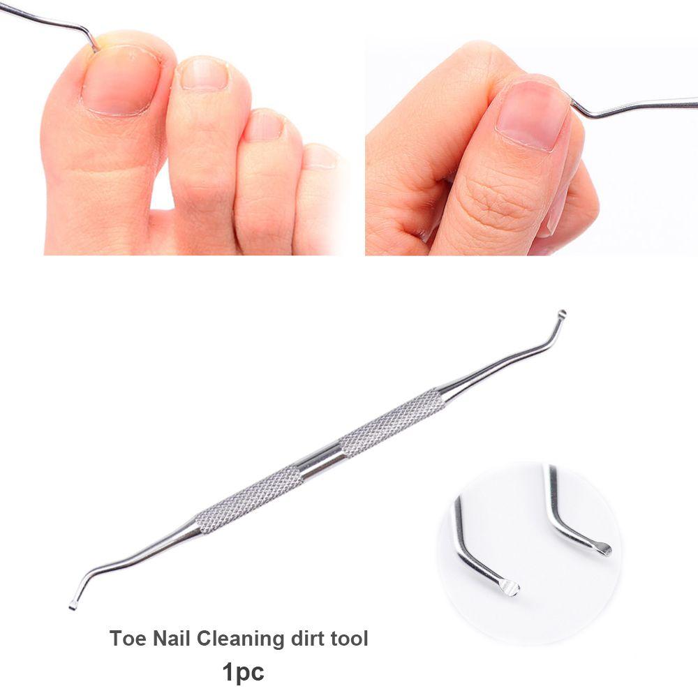 Stainless steel Cleaning dirt Ingrown  Toe Nail Lifter Pedicure tool Onychomycosis Manicure kit