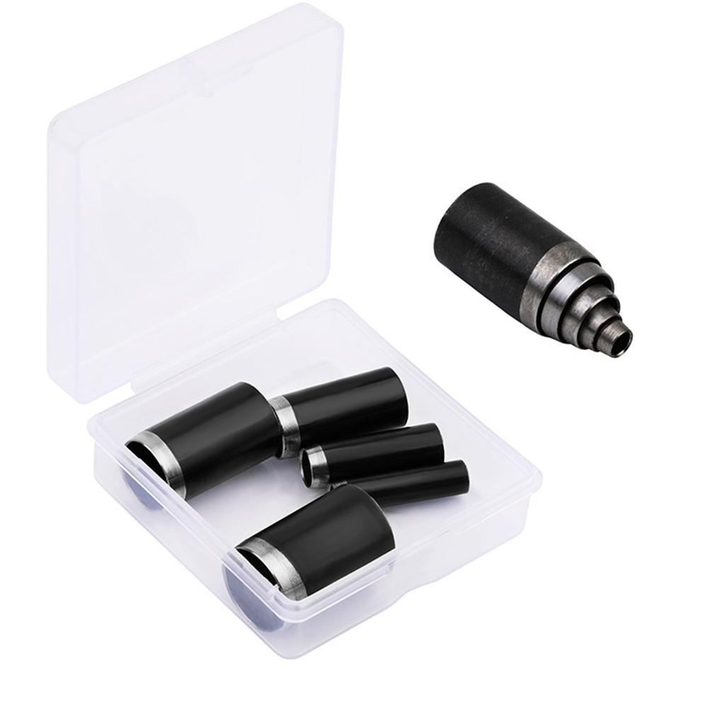 5Pcs Leather Round Hole Punch Tool Hollow Punch Cutter Tool with Case for Leather Belt Watch Band Canvas Eyelet