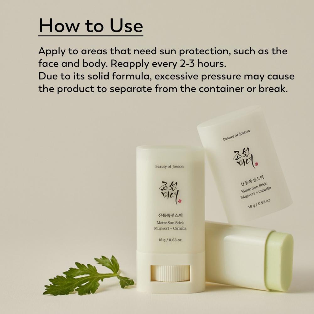 Beauty of Joseon Матовый солнцезащитный карандаш SPF 50+ PA++++ 18 г