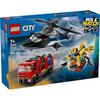Комбо-набор LEGO City: Вертолет, Пожарная машина и Подводная лодка, Подарок на день рождения, Строительные блоки, Мальчики и девочки, Возраст 7, 8 и 9 лет, Ролевые игры, Транспортные средства, М
