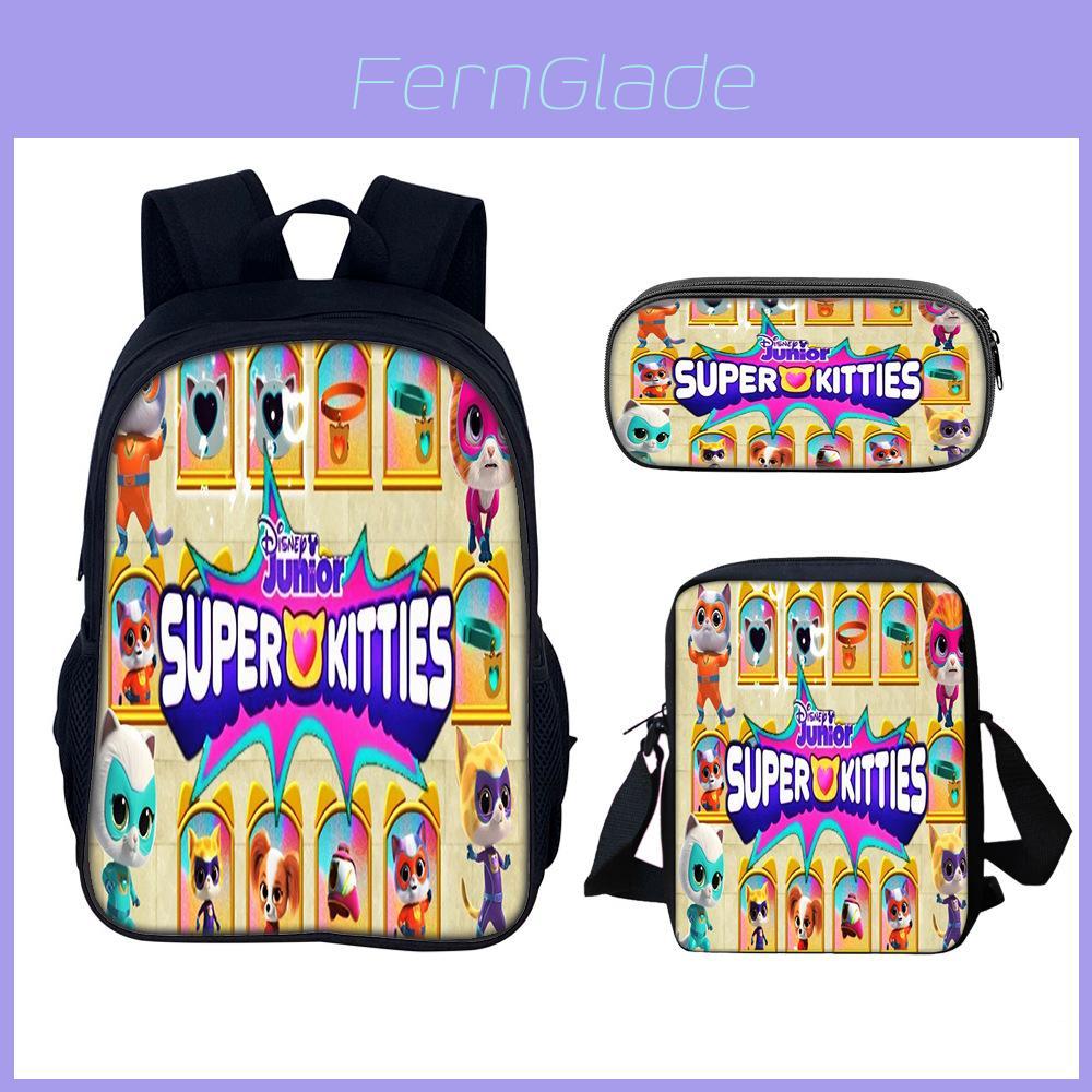 Школьный рюкзак Superkitties с набором, из нейлонового материала, для учеников начальной школы