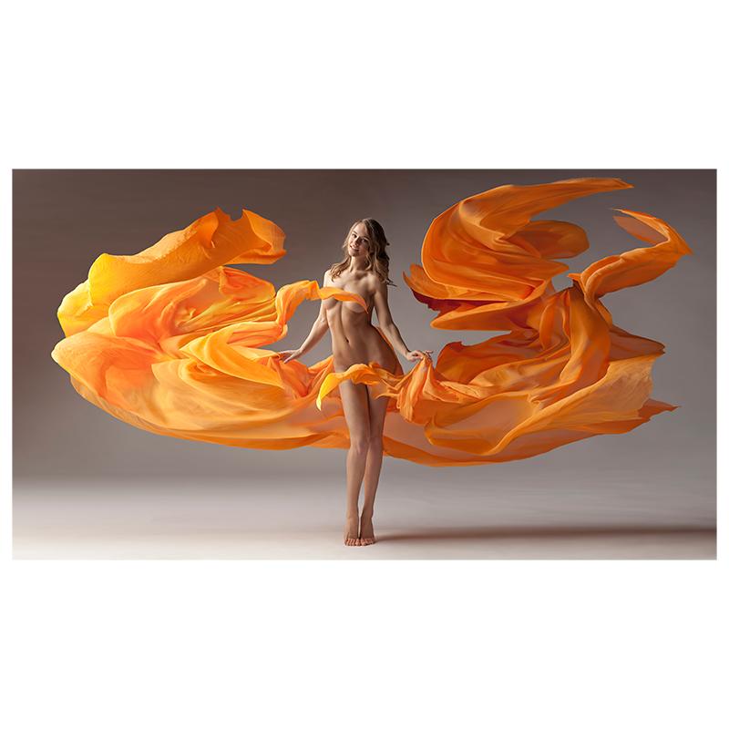 Элегантный Танец Современного Искусства Женщина Боди-Арт Картина Маслом Холст Картины Куадрос Фон Украшения Стены