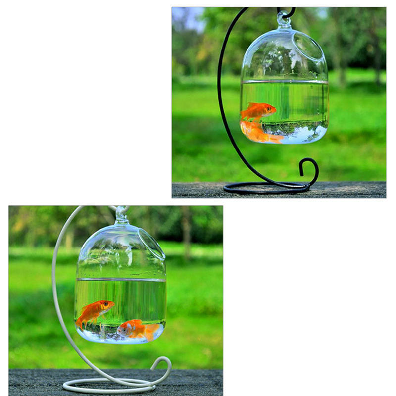 Hydroponic Wall Hanging Bubble Aquarium Fish Glass Diy Pot Vase Plant Home Decor