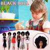 (H0826)Black Girl Dolls  American Play Dolls Lifelike 35cm Baby Play Dolls