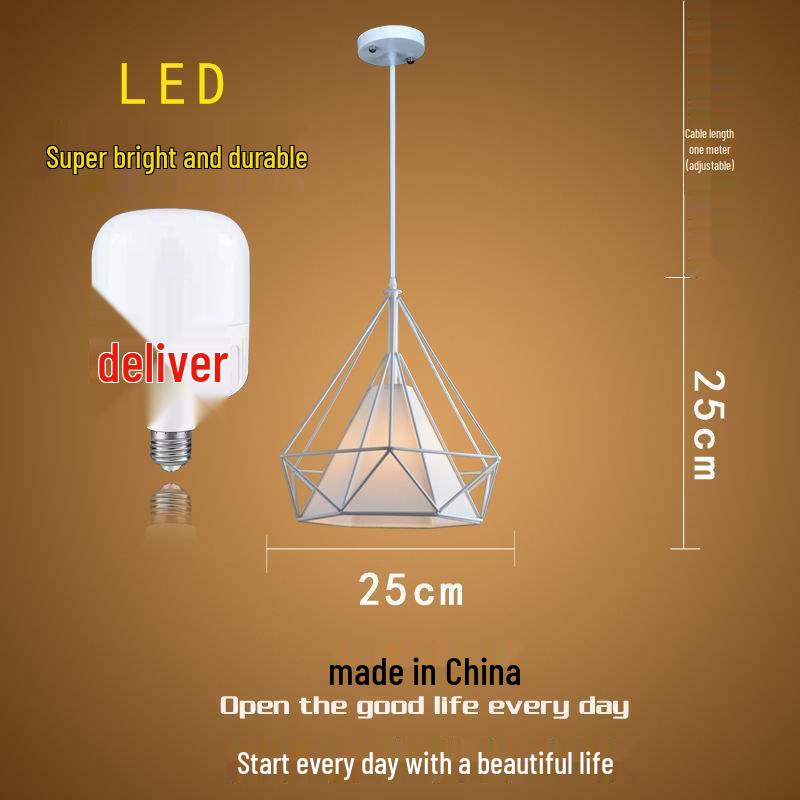 Влиятельный Салон Красоты Ретро-Люстра с Алмазным Декором для Парикмахерской или Магазина Молочного Чая