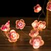 2M 20 LED Cherry Blossoms Garland Lights String Christmas Xmas Bed Fairy Decorations Outdoor Holiday Wedding Party Baby