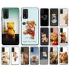 Cute Teddy Bear Beer Phone Case for Huawei Honor 50 10X Lite 20 7A 7C 8X 9X Pro 9A 8A 8S 9S 10i 20S 20lite 7X 10 Lite