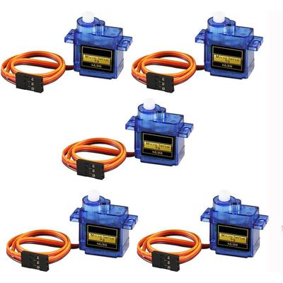 5 шт. SG90 микро серводвигатель мини серво SG90 9g серво комплект совместимый с RC вертолет самолет автомобиль лодка робот