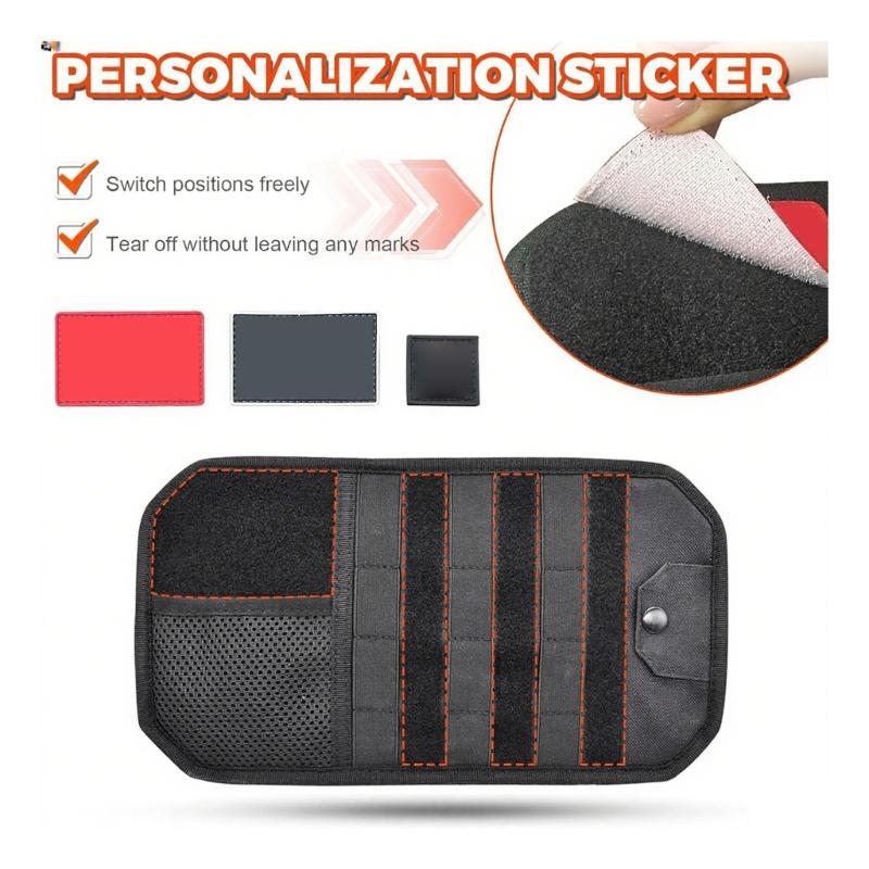 Держатель для козырьков тяжелого типа, регулируемые ремешки с крючками, тактическое крепление снаряжения, прозрачные карманы, автомобильные аксессуары