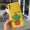Для Xiaomi Redmi Note 10 Чехол Силиконовый Мягкий ТПУ Кактус Мультяшный Милый Чехол для Redmi Note10 10 Pro Max Чехлы для Телефона Note 10s Coque