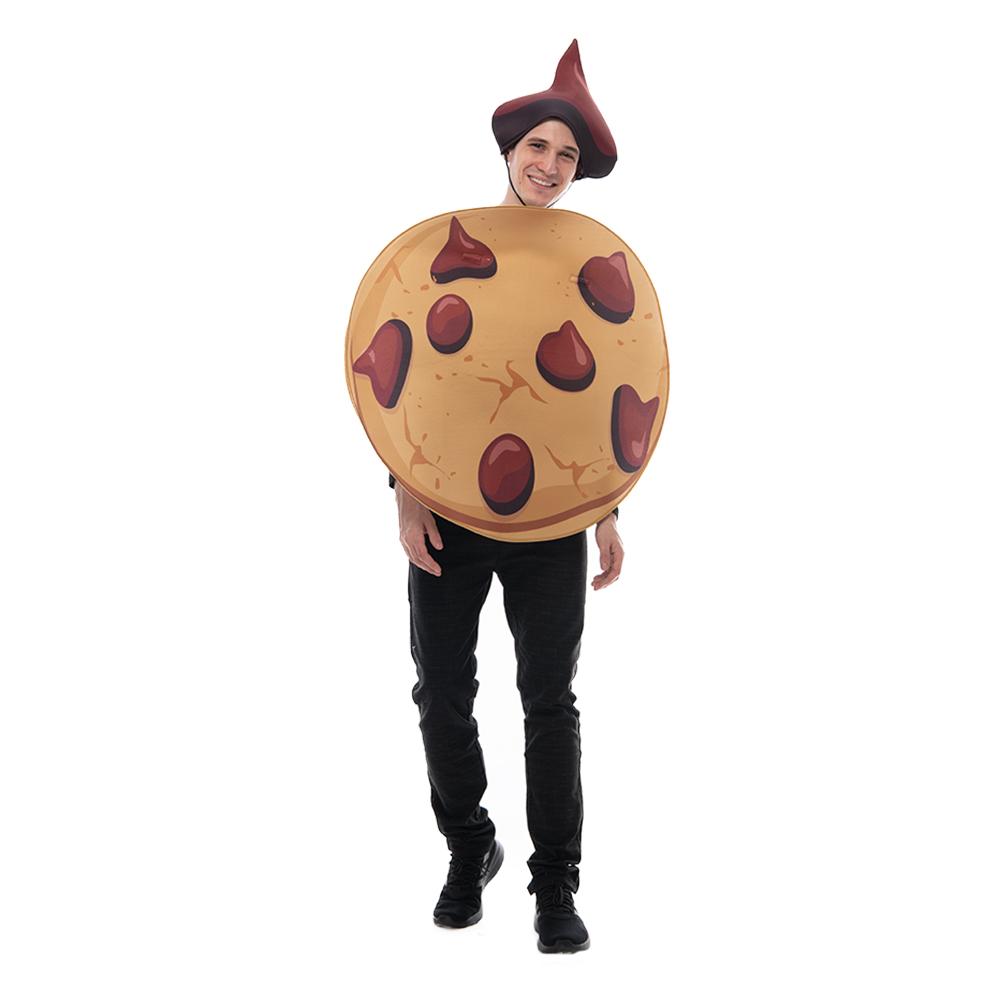 Взрослые унисекс Хэллоуин милый костюм печенья еда нарядное платье сценический наряд один размер