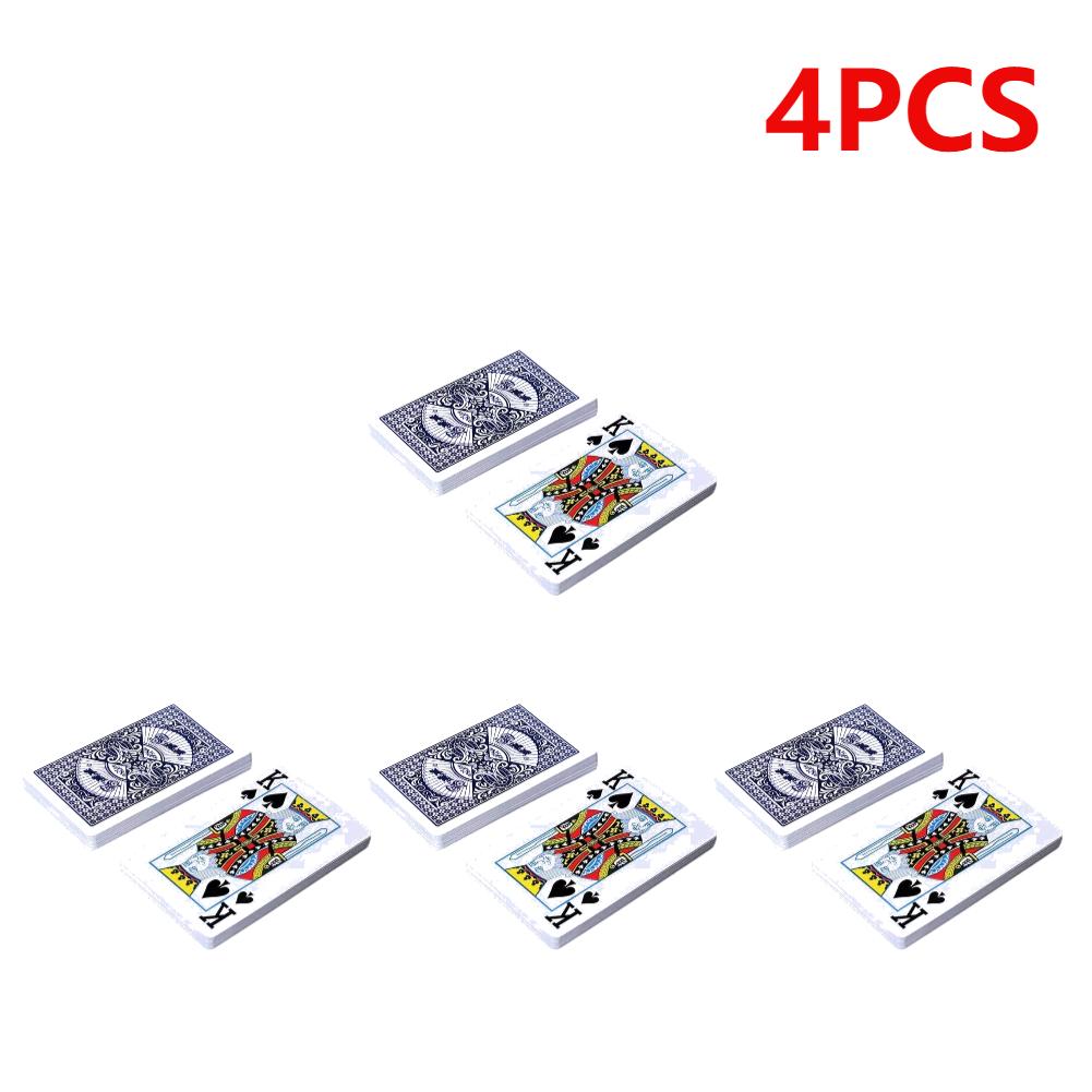 20/1 шт. Игральные карты Пластиковое покрытие Бумажная колода Покерные карты Веселая семейная настольная игра 54 карты Водонепроницаемые Складные для взрослых