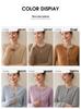 Women's Cashmere Cable Knit Round Neck Cardigan - Autumn Winter Versatile Base Layer Sweater Coat