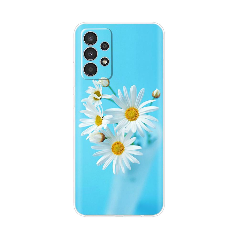 Чехол для Samsung Galaxy A52 A52S A72 A32 Чехол Милый Цветок Прозрачный Мягкий Задняя Крышка Телефона Для Samsung A 72 32 52 Fundas Прозрачный