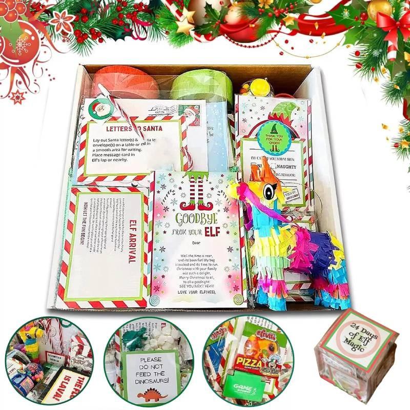 Delightful 2024elf Kit Featuring 24 Days Of Christmas Adorable Diy Decoration Pieces