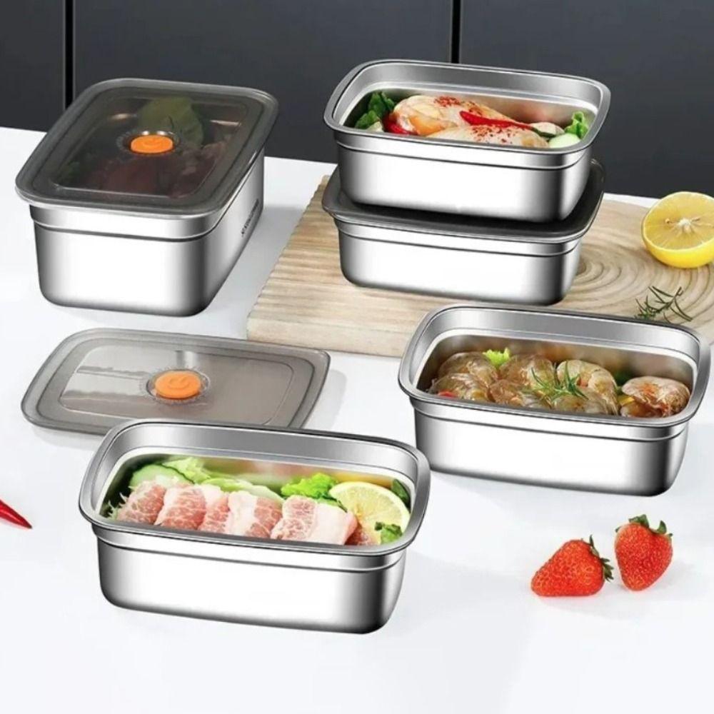 Leak-proof Fresh-keeping Box 316 Stainless Steel Food Container Food Storage Box  Camping