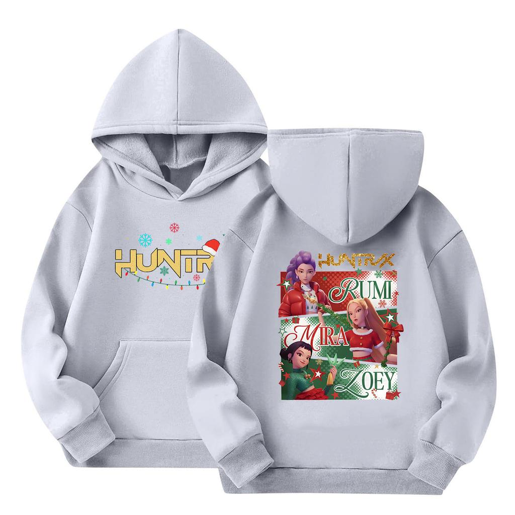 Kids' Long Sleeve Loose Pullover Letter Print Drawstring Hooded Sweatshirt