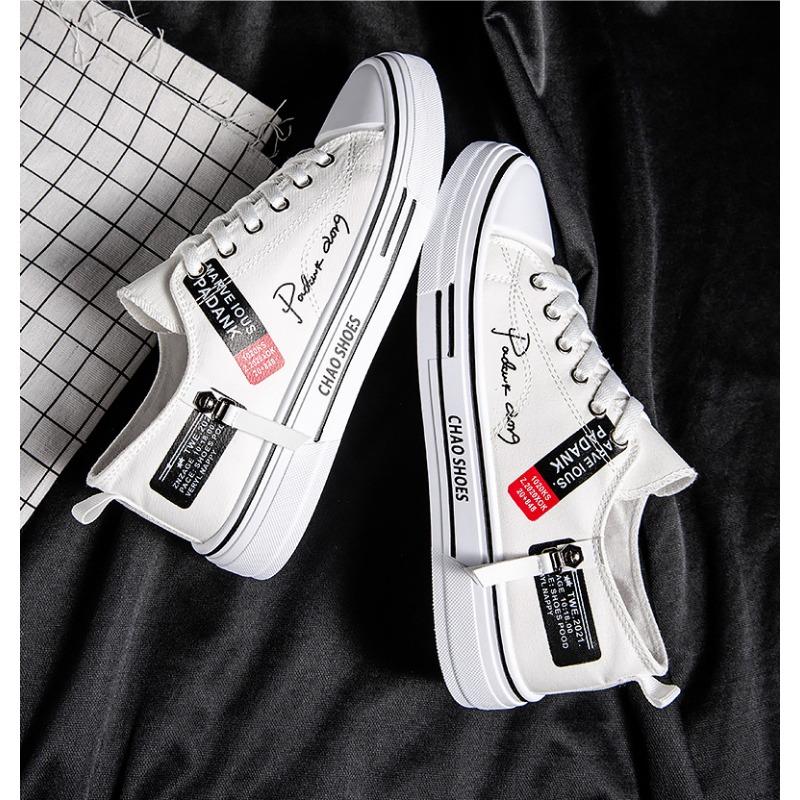 Trending Low-top Canvas Shoes Men's Casual Cool Fashion Street Style Shoes Hip Hop Sneakers for Teens