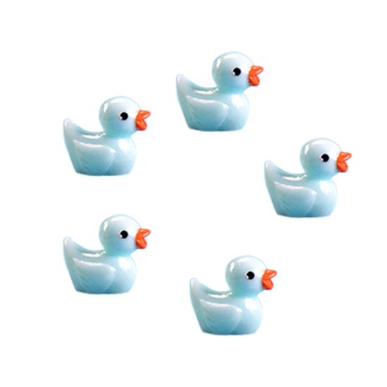 5шт смолы утка модель орнамент миниатюрный сад сочные бонсай кукольный декор